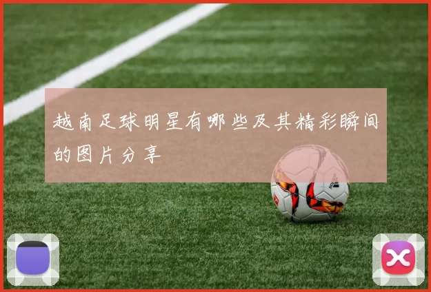 越南足球明星有哪些及其精彩瞬间的图片分享